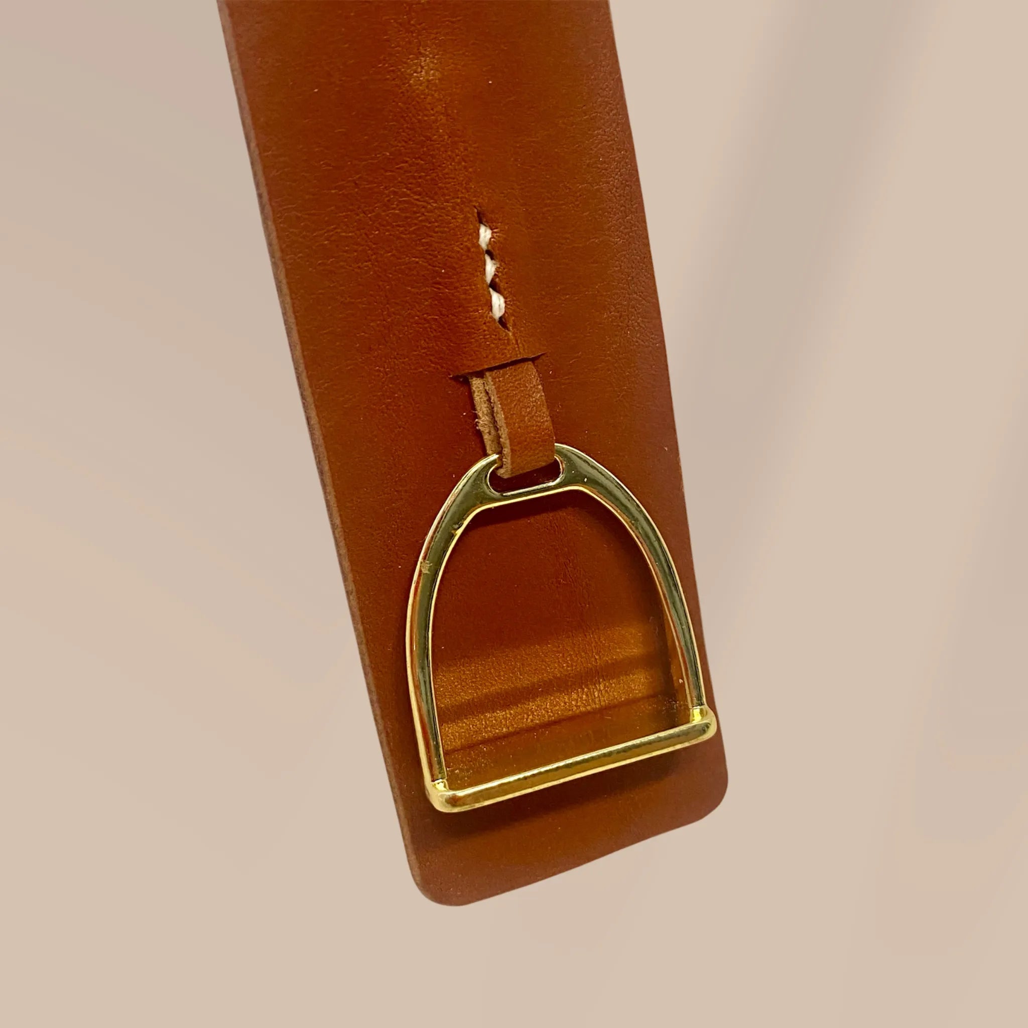 Porte-clé - L'étrier doré marron
